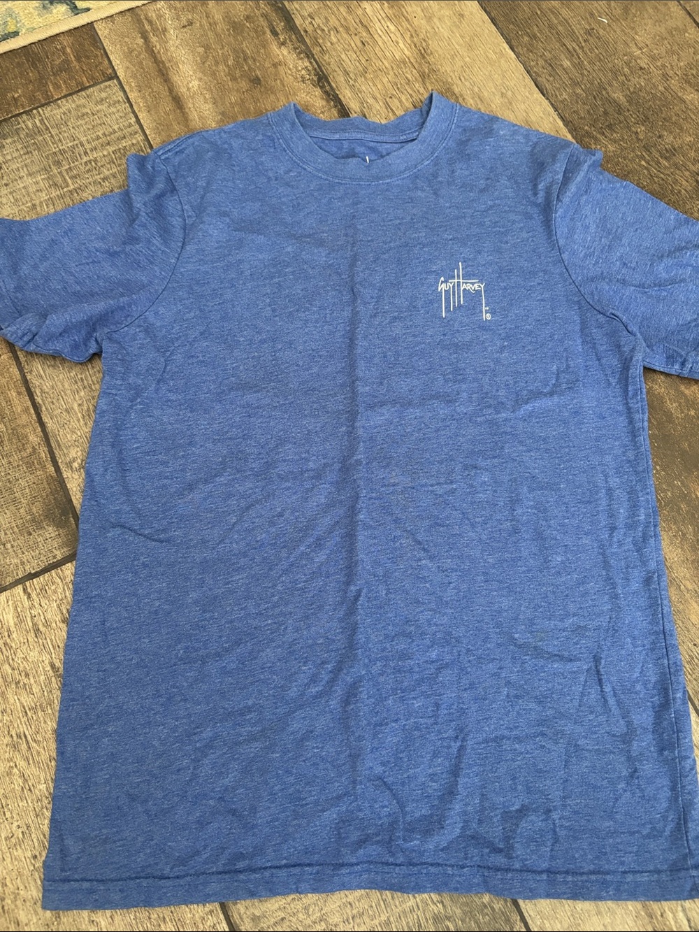 Guy Harvey Heather Royal Blue Short Sleeve Tee